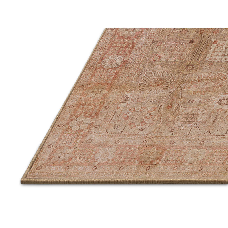 Tapis oriental brun clair, Rectangle 2 pi x 4 pi