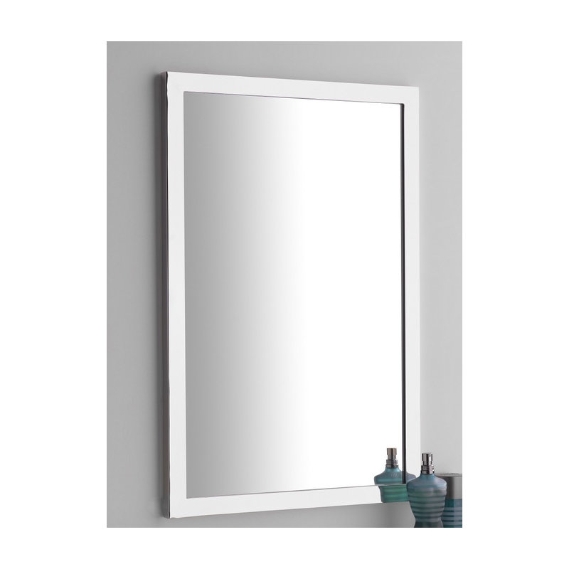 Metal Wall Mirror, Satin Nickel