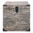 20" Gray Solid Wood Square End Table