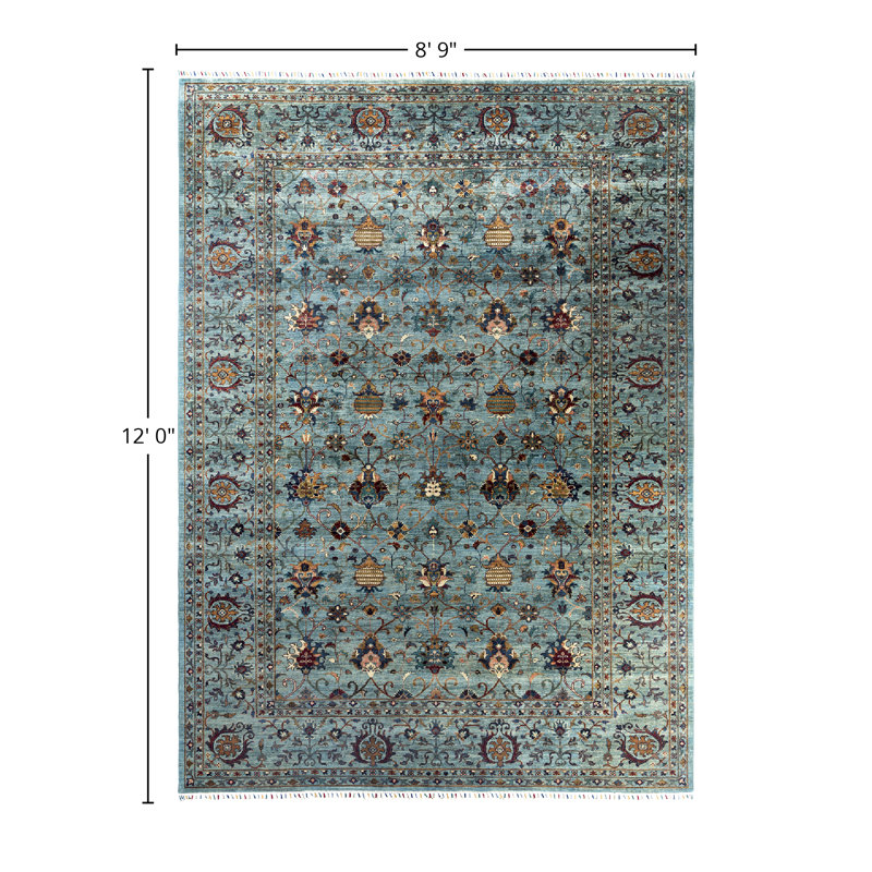 One-of-a-Kind Rectangle 8'9" X 12' Hand Knotted Area Rug