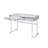 Contemporary White Marble-impression Writing Desk With Elements And Functional Storage Sophisticated Table Marble-effect Surface Base