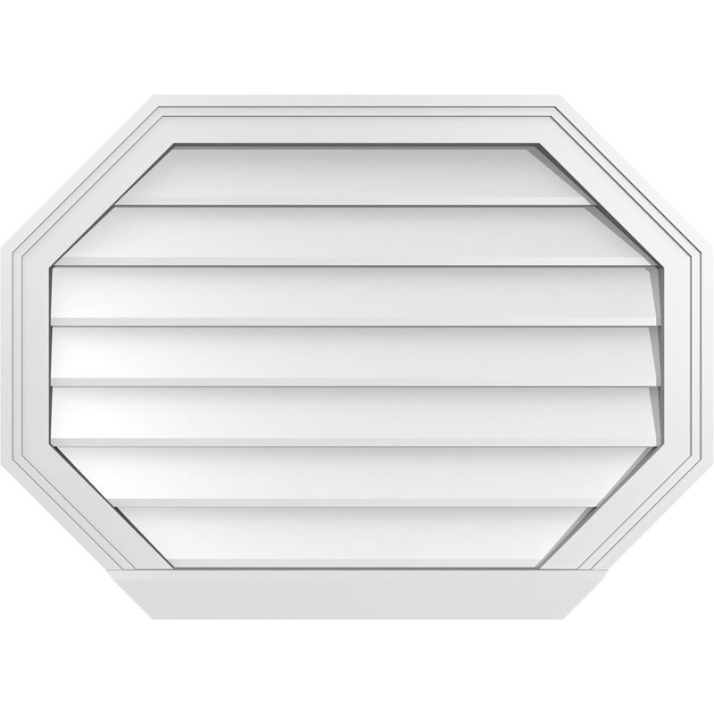 Évent horizontal gondole allongé en surface octogonal Signature, H 22 po x l 30 po x P 2 po