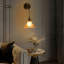 Lampe murale ajustable dorée rétro