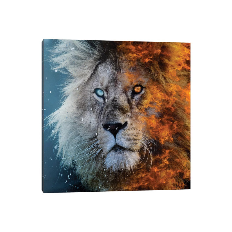 «Fire and Ice» par Paul Haag - impression sur toile tendue, H 12 po x l 12 po x P 0,75 po