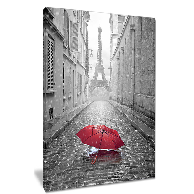 Reproduction de photo - Paysage urbain vue Eiffel Paris, H 40 po x l 20 po, Toile tendue, Ne s’applique pas