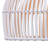 Moon 1-Light Rattan Pendant - White