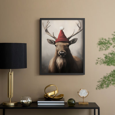 Christmas Holiday Art -Series 2-CCCXV Framed Print - Solid Wood