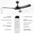 Whisper 52" 3-ABS Blade Modern Classic Ceiling Fan With Light And Remote Control, Suitable For Indoor/Outdoor Shelter, Available In 3 Colors-647661435-657170001