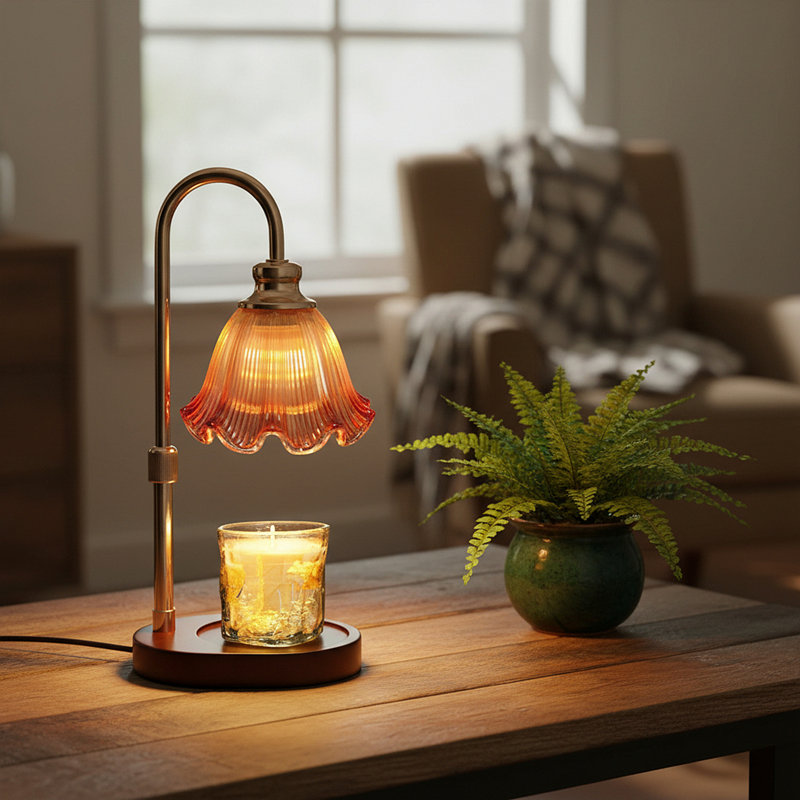 Lampe de bougie avec gradateur à intensité variable: Cadeaux d'anniversaire pour les femmes et décorations de Noël pour la maison - Cadeaux de lampes de bougie pour maman - Éléphant blanc