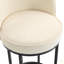 Ensemble de 2 tabourets de bar à hauteur de comptoir, tabourets de bar moderne avec dossier, tabourets de bar rembourrés en tissu de lin pour îlot de cuisine-1228456130