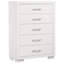 Commode de chambre 5 tiroirs Polk
