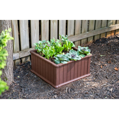 Poly Resin 24" Raised Garden Bed