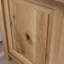 Table de chevet avec tiroir à glissement lisse et tablette ouverte, finition brune