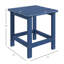 Table de bout carrée Hdpe résistante aux intempéries style Adirondack pour porche et bord de piscine