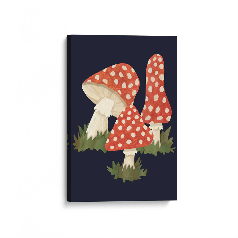 "Poison Mushroom" par Artlovepassion, reproduction d'art sur toile, H 16 po x l 12 po, Toile tendue sur cadre, Does Not Apply