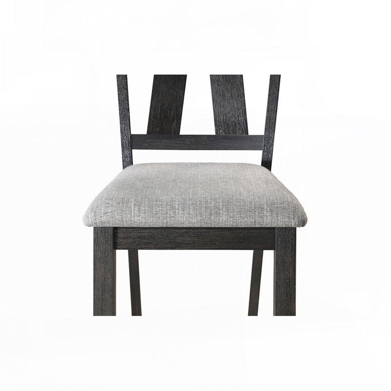 Dining Side Chair 2pc, Charcoal