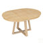Ensemble de salle à manger 5 pièces rétro fonctionnel avec table ronde extensible et chaises rembourrées pour une utilisation polyvalente dans les salles à manger et les salons