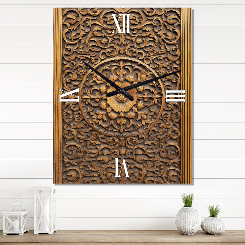 Vieille horloge murale rétro, Très grand