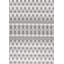 Tapis contemporain à poils plats gris tartan 8 pi 1 po x 10 pi