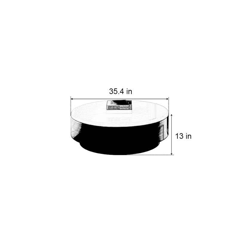 Coady, 13" H x 35.4" L x 35.4" W