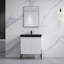 Lavabo de salle de bain rectangulaire encastré avec trop-plein 30 po. Dowell-69049724