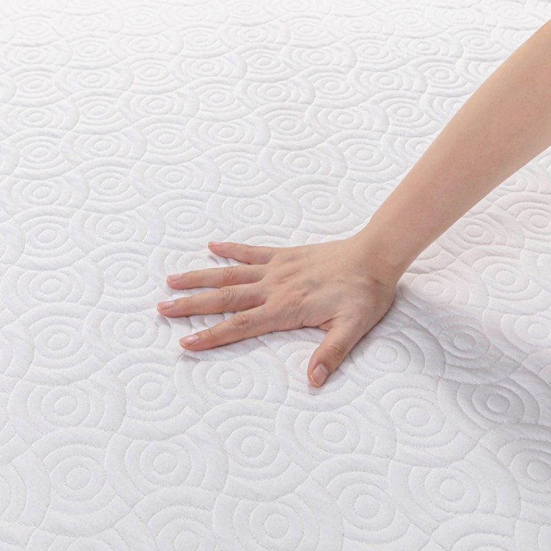 Matelas en mousse viscoélastique gélifiée moyenne 7 "avec infusions de thé vert Berryville, Double