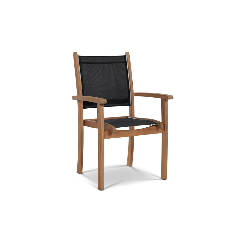 Ensemble repas d'extérieur carré en teck 5 pièces Ambrielle Pearl