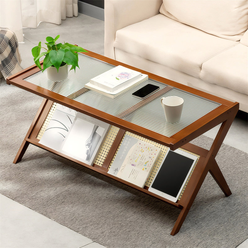 Tables basses en rotin pour le salon (y compris la table basse, sans les chaises)