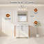 Miroir de salle de bain rectangulaire biseauté avec cadre décoratif en aluminium-378938479-378938477