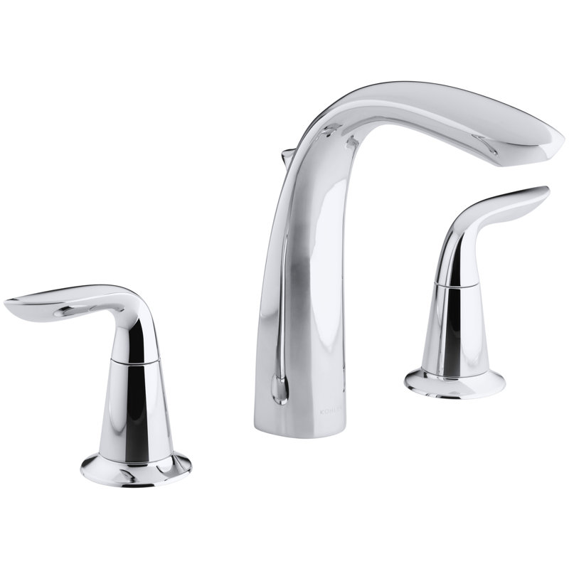 Ensemble de robinetterie de salle de bain Refinia avec bec dÃ©viateur Ã  arche haute et poignÃ©es Ã  levier, vanne non incluse