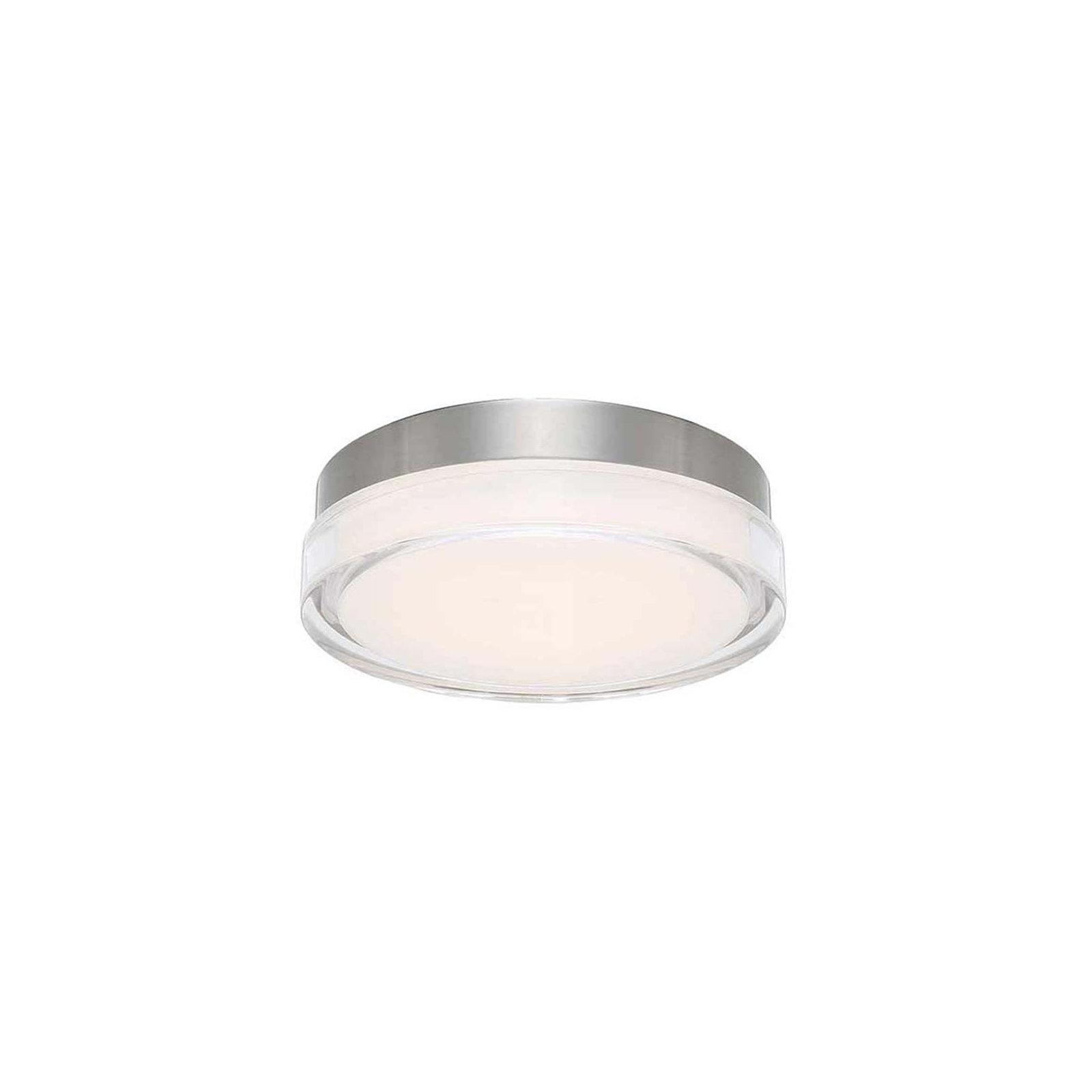 Pi LED Dimmable Round Flush Mount, 3500K, 2.5" H x 6.25" W x 6.25" D, Black