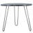 Solid Wood Top Metal Base Dining Table-840772852