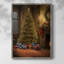 «Christmas Holiday Art», impression encadrée en bois massif-380461170