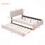 Lit plateforme tapissier Teddy