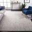 Tapis gris / bleu clair en laine touffeté à la main Aprell-2045760022