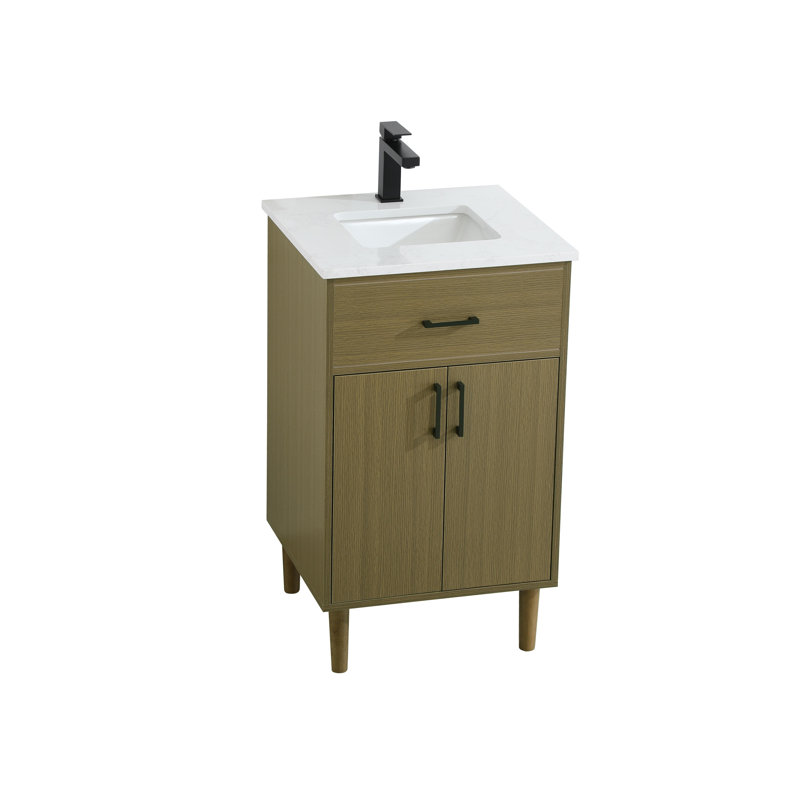 Chandler 20 inch Single Bathroom Vanity, Chestnut Brown