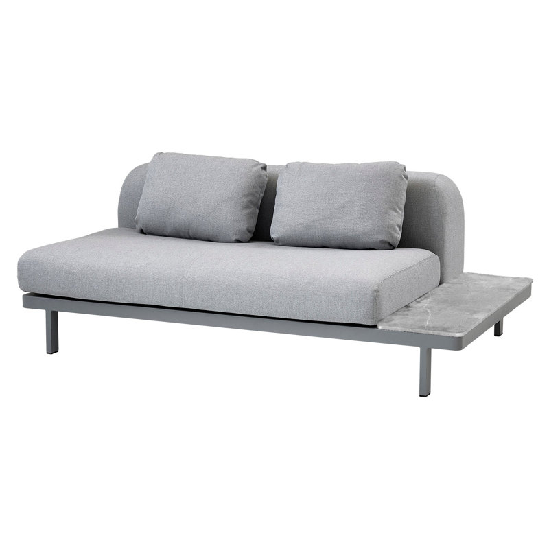 Space 2-Seater Module Sofa - Gray/Gray/Fossil Gray, Light Gray
