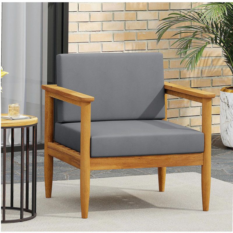 Fauteuil club en bois