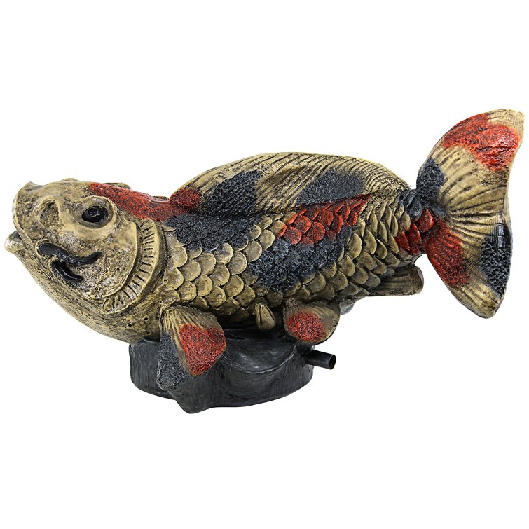 Japanese Pond Koi Fish Statues Collection - NG930479 - Design Toscano