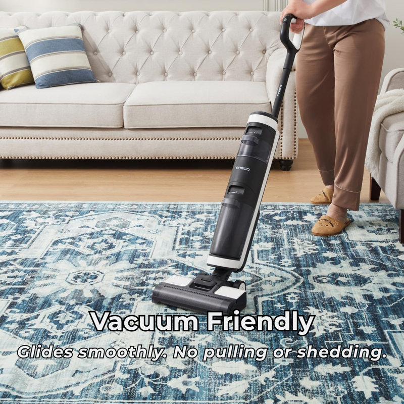 Traditional Shiraz Cashmere-Feel Area Rug & Runner, Non-Slip Washable Living Room Carpet, Runner 60 x 110 cm