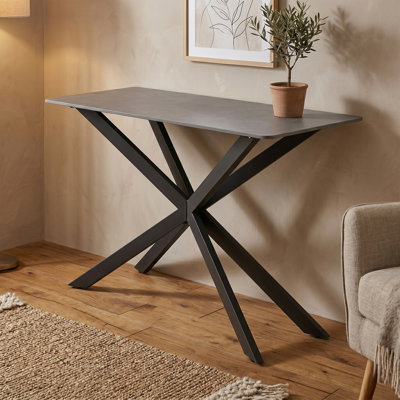 Aagot 120cm Stone Top Console Table