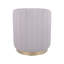 Repose-pieds deux tons avec rangement ou tabouret de coiffeuse, taupe