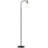 Rogan Modern Standing Tall Industrial Arched/Arc Floor Lamp with Glass Shade and 2 Bulbs Included-74879312