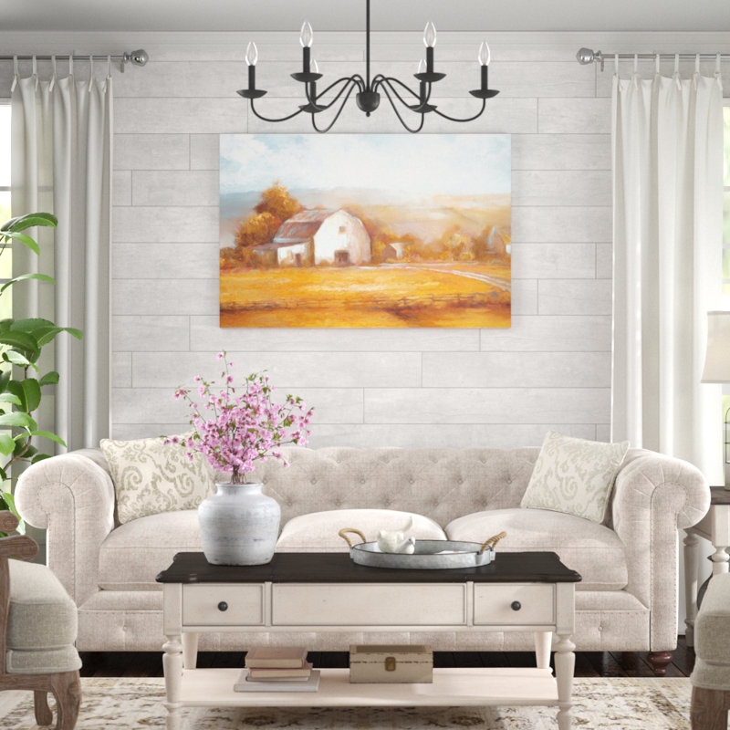 Golden Farm-impression sur toile, H 32 po x l 48 po