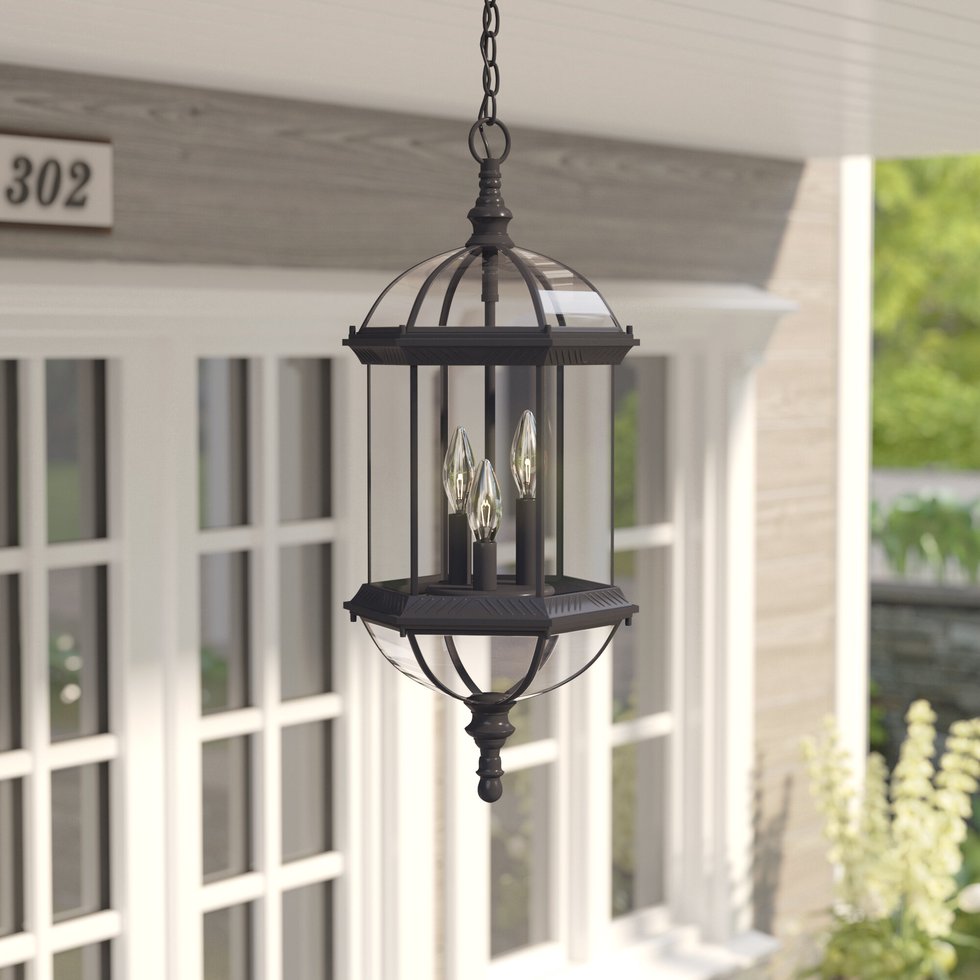 Grenville 3 - Light Outdoor Hanging Lantern