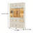 Portable Wardrobe with Multiple Compartments and Hanging Rod for Efficient Storage