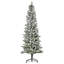 Arbre de Noël floqué floqué / givré-1839076078