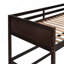 Lit mezzanine simple en bois massif avec échelle-189857669
