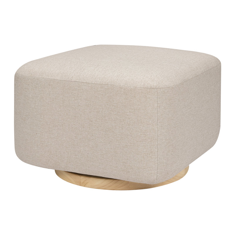 Kiwi Gliding Ottoman, Beach Polyester Blend, Natural
