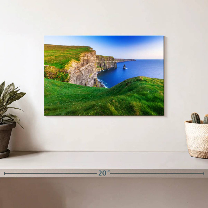Tergel, falaises de Moher, verdure, H 8 po x l 12 po